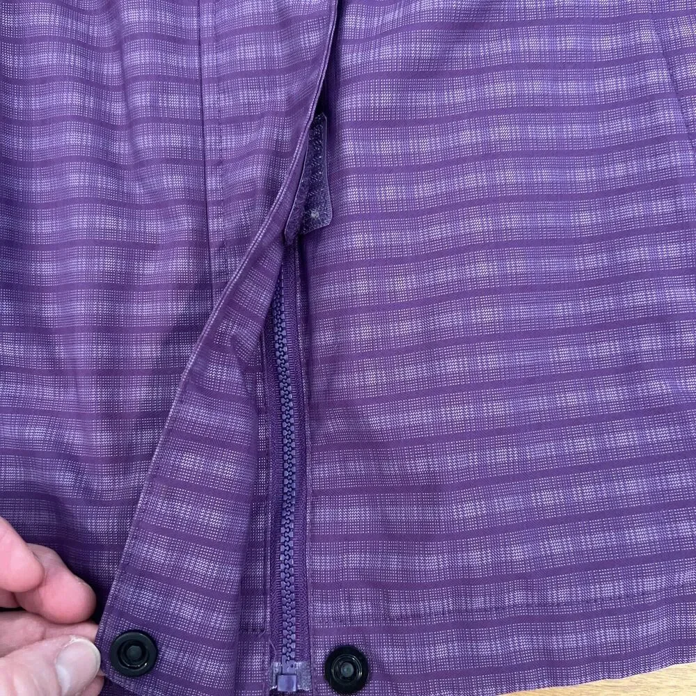 Tri Mountain Lightweight Jacket Women's Size Large Purple Gray Plaid EUC - Picture 10 of 11